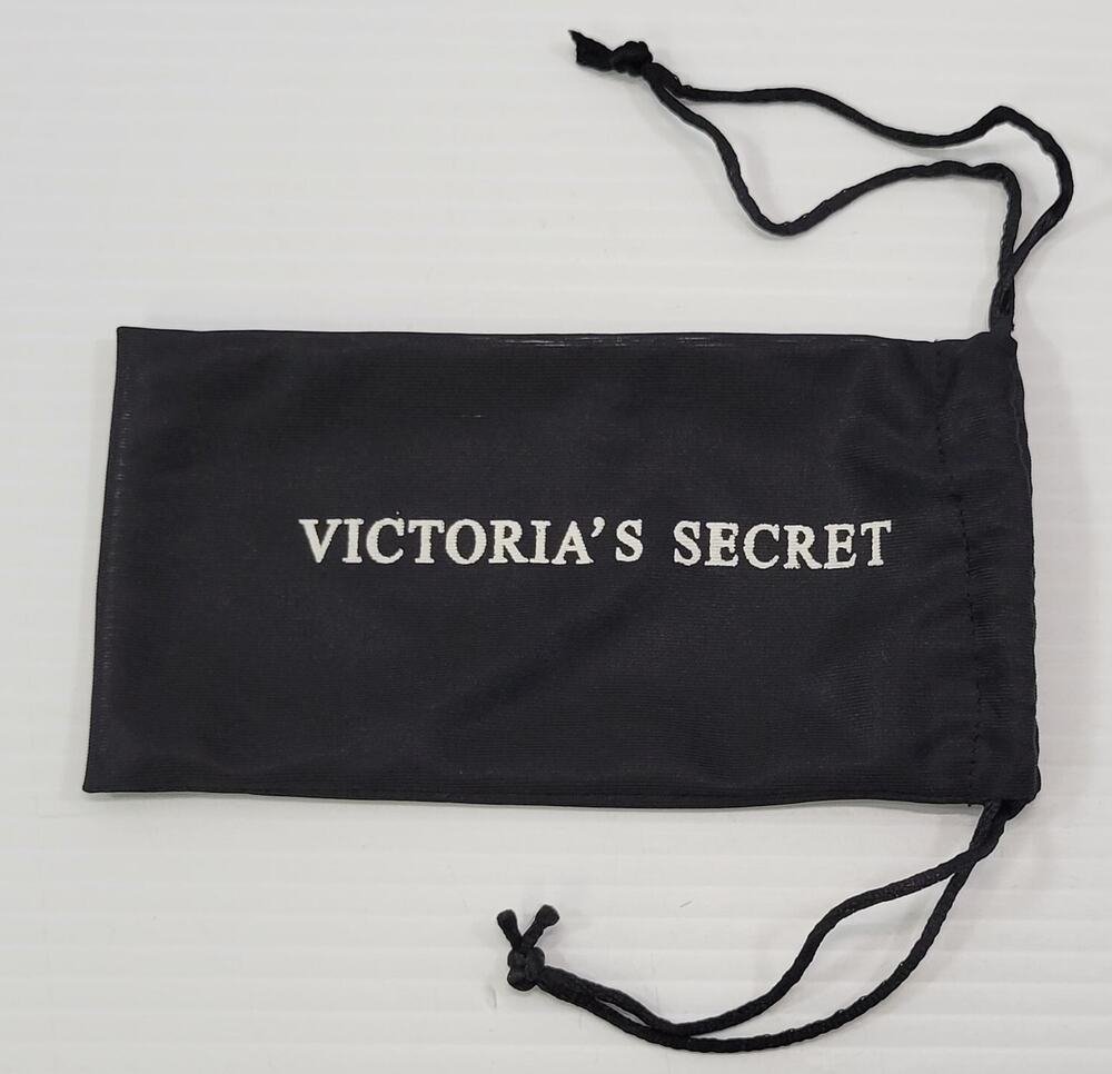 R) Victoria's Secret Black Sunglass Accessory Drawstring Storage Bag